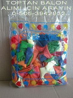 12 inc kaliteli 4 paket ( 400 adet ) renkli balon